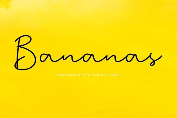 Bananas: The Elegant Script Font for Timeless Design
