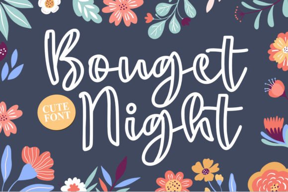 Bouget Night: The Casual Script Font with Creative Edge