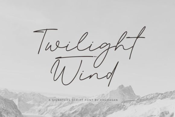 Discover the Elegance of the Twilight Wind Script Font