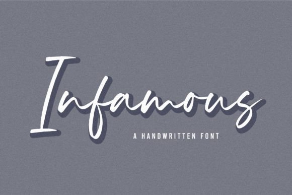 Infamous: The Script Font That Redefines Elegant Design