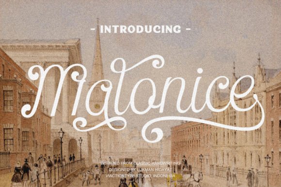 Malonice: The Script Font That Brings Classic Elegance to Modern Design