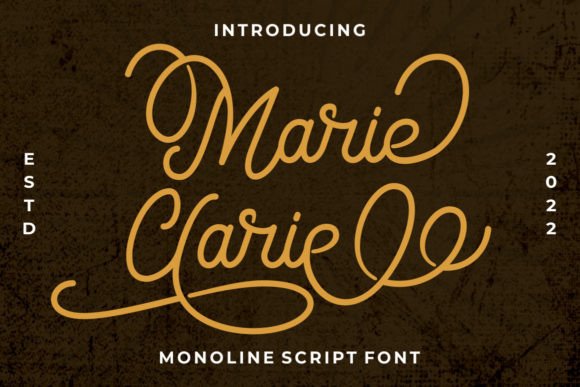 Marie Clarie: A Monoline Script for Timeless Branding