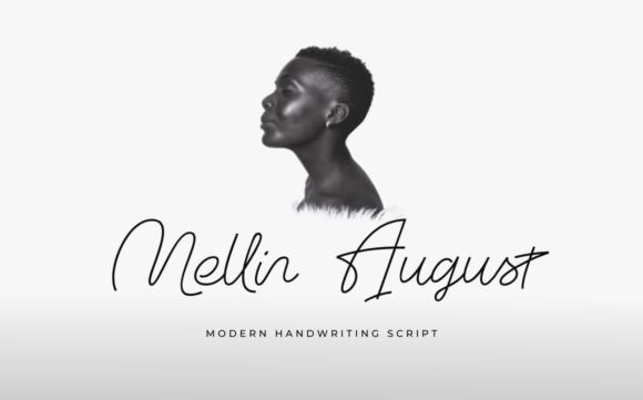 Mellin August: A Handwriting Font with Sweet, Friendly Curves