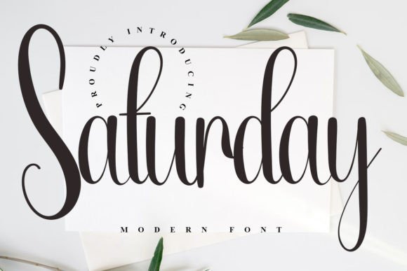 Saturday: A Script Font for Modern Branding