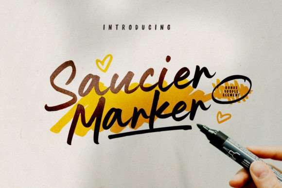 Saucier Marker: The Handwritten Font That Feels Like a Real Signature