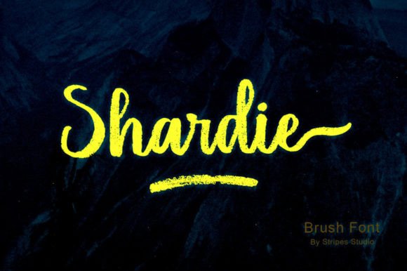 Shardie: A Handwritten Brush Script for Authentic Design