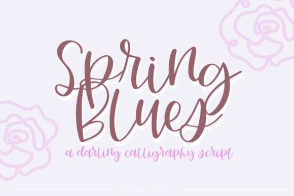 Spring Blues: A Script Font That Sparks Joy