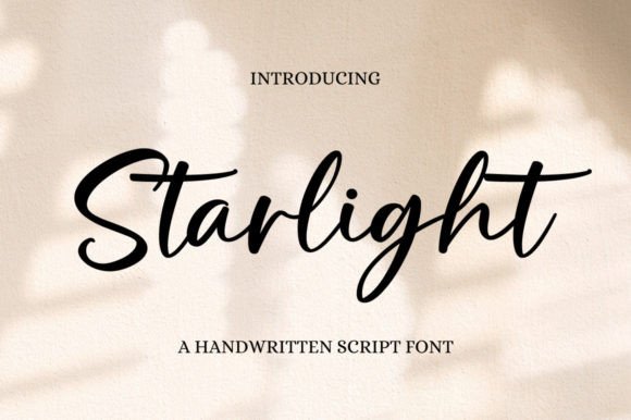 Starlight: The Graceful Script Font for Elegant Branding