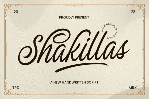 The Shakillas: A Handwritten Font for Elegant Projects