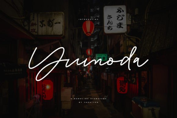 Yumoda: Elevate Your Brand with a Stylish Monoline Script